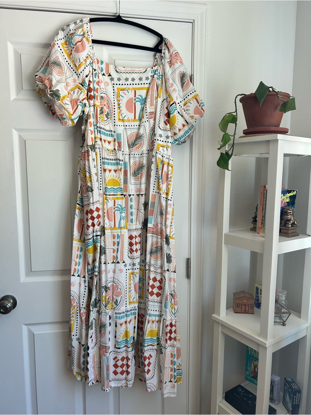 Lea vacation print maxi dress size 3x